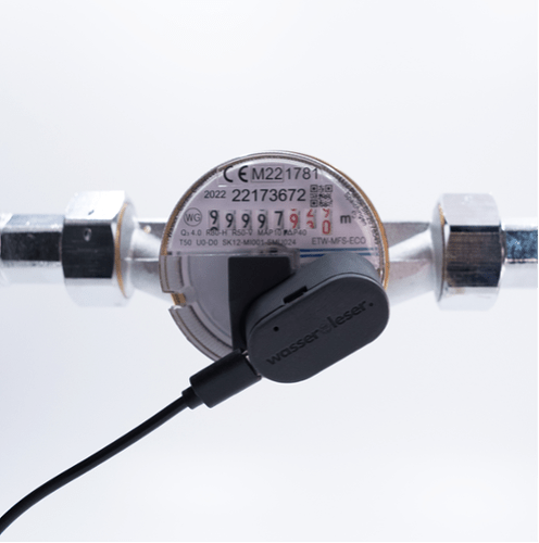 wasserleser am Wasserzähler