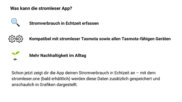 stromleser app offerings